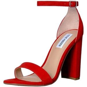 Steve Madden Carrson Red Suede Sandals